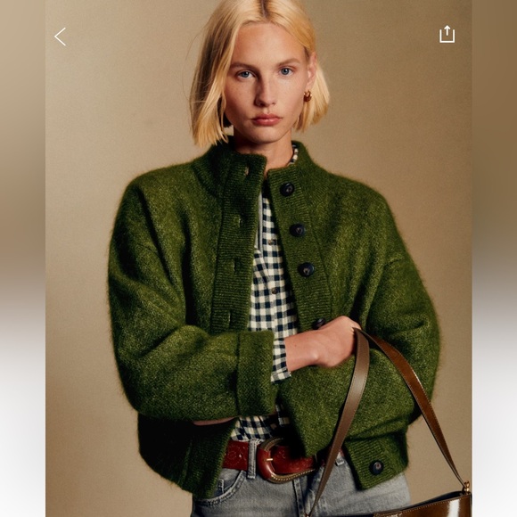 Sezane Sweaters - Sezane Thais in perfect green